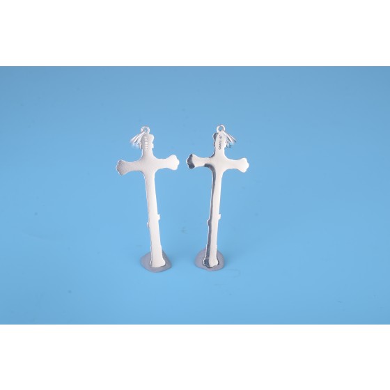 990 Pure Silver Classic Cross Pendant